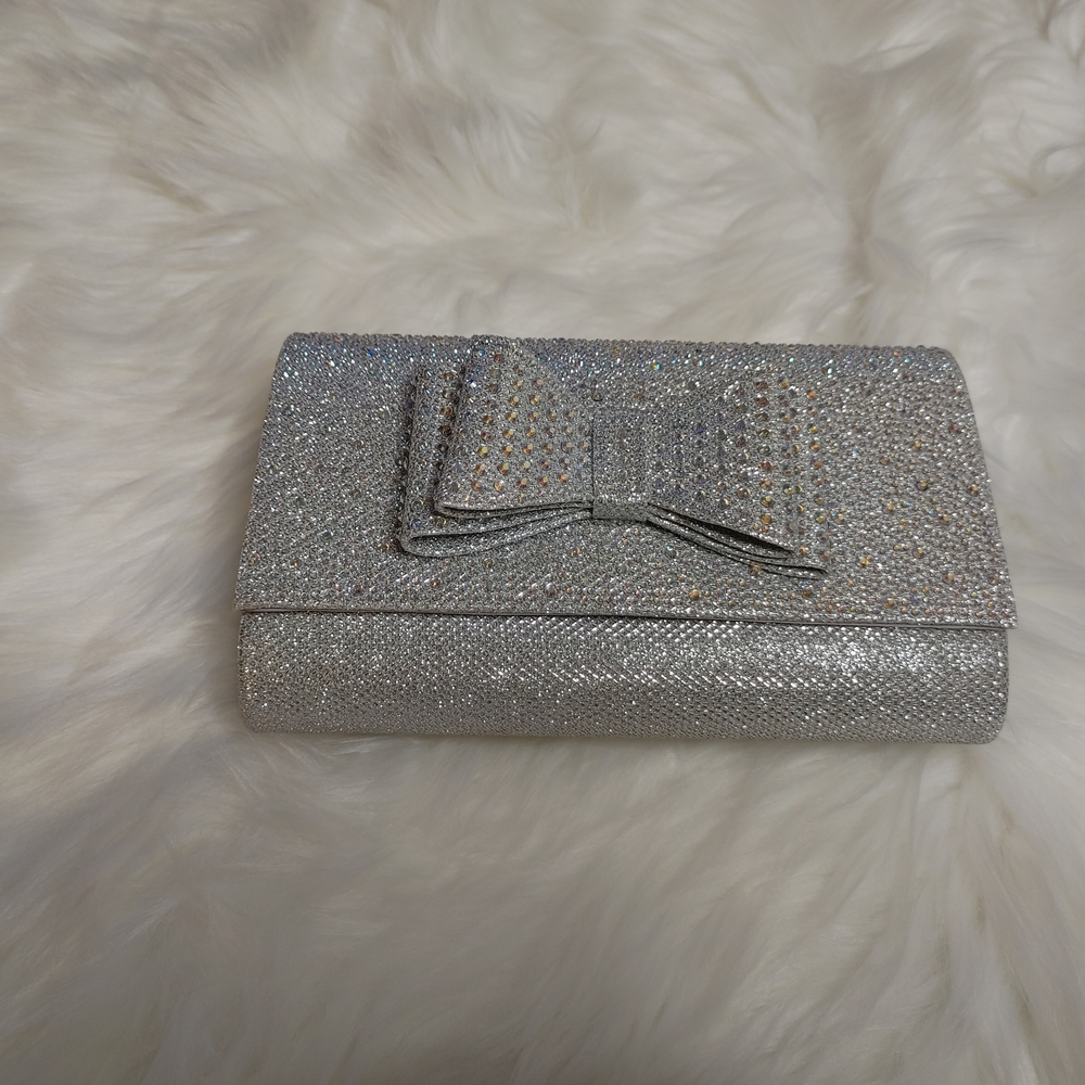 "Bownique" Shimmering Silver Handbag